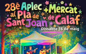 Cartell de l’Aplec al Pla de Sant Joan + Mercat de Calaf 2026